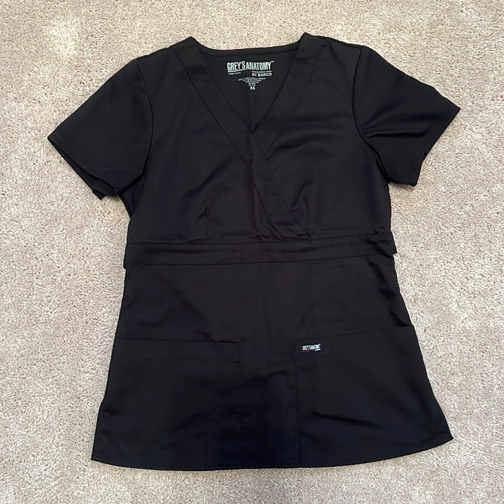Grey's Anatomy™ by Barco Women's 3-Pocket Modern Fit Mock Wrap Scrub Top